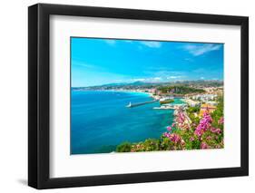 Nice City, French Riviera, Mediterranean Sea-LiliGraphie-Framed Photographic Print