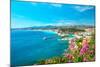 Nice City, French Riviera, Mediterranean Sea-LiliGraphie-Mounted Photographic Print