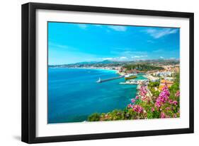 Nice City, French Riviera, Mediterranean Sea-LiliGraphie-Framed Photographic Print