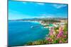 Nice City, French Riviera, Mediterranean Sea-LiliGraphie-Mounted Photographic Print