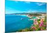 Nice City, French Riviera, Mediterranean Sea-LiliGraphie-Mounted Photographic Print