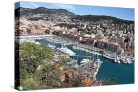 Nice France Cityscape Photo Art Print Poster-null-Stretched Canvas