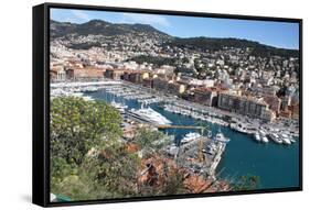 Nice France Cityscape Photo Art Print Poster-null-Framed Stretched Canvas