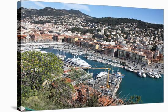 Nice France Cityscape Photo Art Print Poster-null-Stretched Canvas