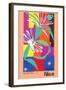 Nice France Côte d'Azur - La Danseuse Créole (The Creole Dancer), Vintage Travel Poster 1950-Henri Matisse-Framed Art Print