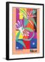 Nice France Côte d'Azur - La Danseuse Créole (The Creole Dancer), Vintage Travel Poster 1950-Henri Matisse-Framed Art Print