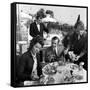 Nice, France Restaurant-null-Framed Stretched Canvas