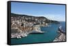 Nice France Seascape Photo Art Print Poster-null-Framed Stretched Canvas