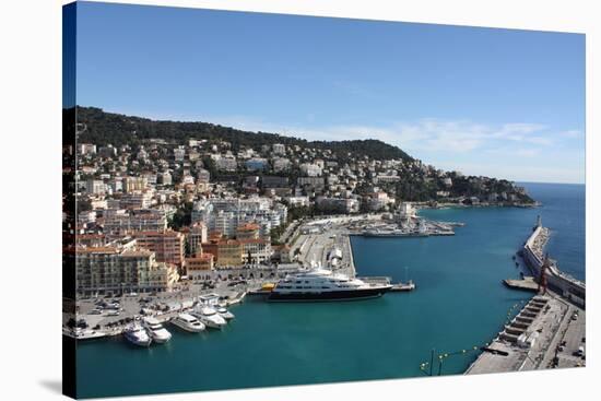 Nice France Seascape Photo Art Print Poster-null-Stretched Canvas