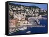 Nice Harbour, Cote D'Azur, France-Guy Thouvenin-Framed Stretched Canvas