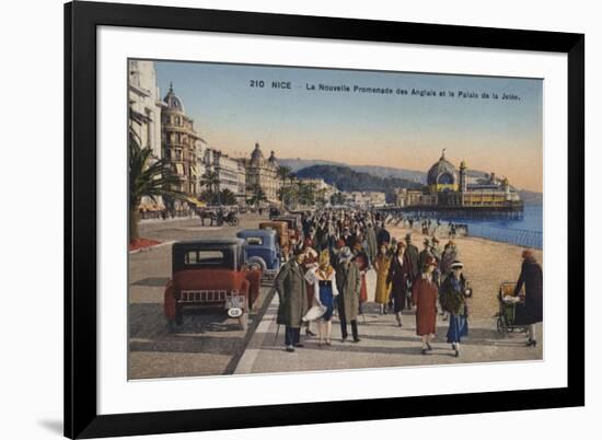 Nice, La Nouvelle Promenade Des Anglais, Le Palais De La Jetee-null-Framed Giclee Print