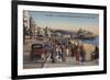 Nice, La Nouvelle Promenade Des Anglais, Le Palais De La Jetee-null-Framed Giclee Print
