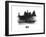 Nice Skyline Brush Stroke - Black II-NaxArt-Framed Art Print