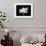 Nice Skyline Brush Stroke - White-NaxArt-Framed Art Print displayed on a wall