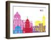 Nice Skyline Pop-paulrommer-Framed Art Print