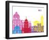 Nice Skyline Pop-paulrommer-Framed Art Print