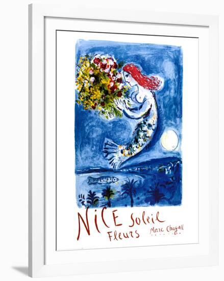 Nice Sun Flowers-Marc Chagall-Framed Art Print