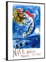 Nice Sun Flowers-Marc Chagall-Framed Art Print