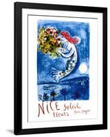 Nice Sun Flowers-Marc Chagall-Framed Art Print