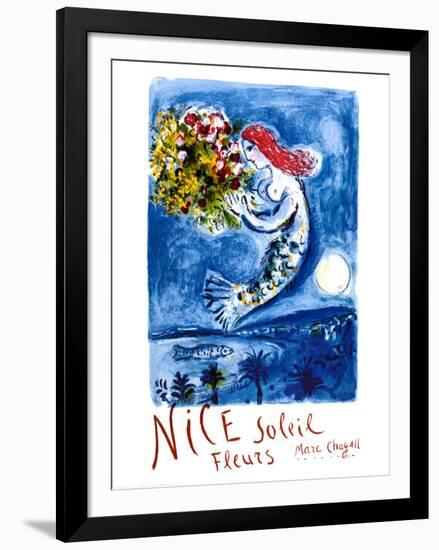 Nice Sun Flowers-Marc Chagall-Framed Art Print