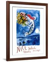 Nice Sun Flowers-Marc Chagall-Framed Art Print