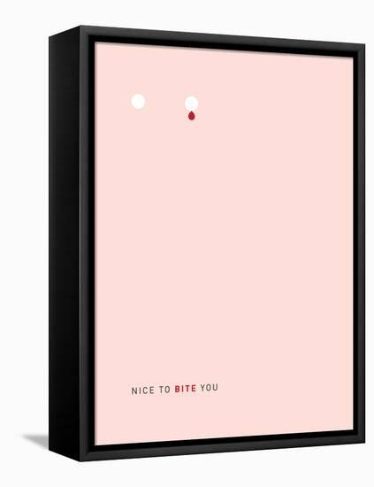 Nice to Bite You (Vampire)-J.J. Brando-Framed Stretched Canvas