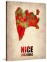 Nice Watercolor Poster-NaxArt-Stretched Canvas