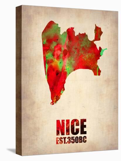 Nice Watercolor Poster-NaxArt-Stretched Canvas