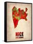 Nice Watercolor Poster-NaxArt-Framed Stretched Canvas