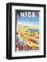 Nice-E^H^ de Hey-Framed Art Print