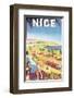 Nice-E^H^ de Hey-Framed Art Print