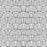 Optical Illusion Background In Red White And Blue With Seamless Pattern-nicemonkey-Laminated Art Print