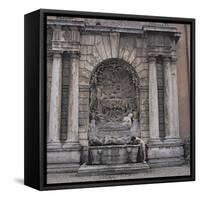 Niche and basin, Tivoli-null-Framed Stretched Canvas