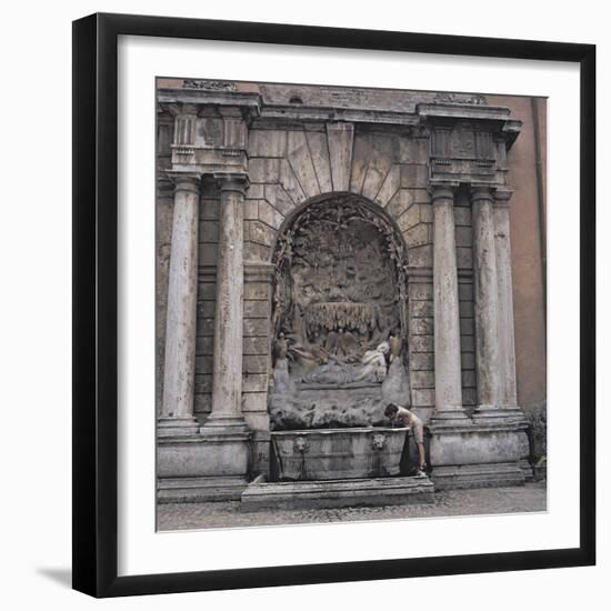 Niche and basin, Tivoli-null-Framed Photographic Print