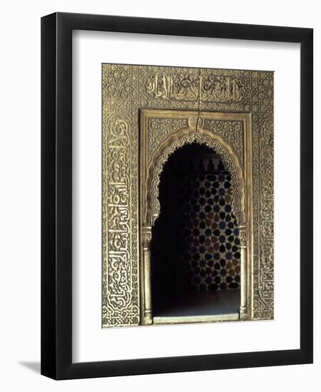 Niche Decorated with Glazed Tiles-null-Framed Premium Giclee Print