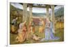 Niche with Annunciation, Christ in Glory and Nativity-Pietro Perugino-Framed Giclee Print