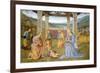 Niche with Annunciation, Christ in Glory and Nativity-Pietro Perugino-Framed Giclee Print