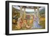 Niche with Annunciation, Christ in Glory and Nativity-Pietro Perugino-Framed Giclee Print