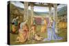 Niche with Annunciation, Christ in Glory and Nativity-Pietro Perugino-Stretched Canvas