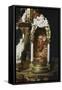 Niche with Statue-null-Framed Stretched Canvas