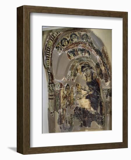 Niche with Virgin Suckling Child Jesus, Tempera, from Saqqara Monastery of S Geremia, Egypt-null-Framed Giclee Print