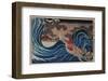 Nichiren Calms a Storm in Kakuda-Kuniyoshi Utagawa-Framed Art Print