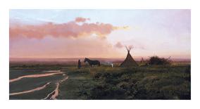 Blackfeet Sunset-Nicholas Coleman-Premium Giclee Print
