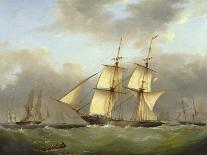 Ships in Ordinary at Devonport, C.1850 (Watercolour)-Nicholas Condy-Giclee Print