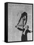 Nicholas Darvas Illustrating Successful Career on Stock Market in Dance with Half Sister Julia-Walter Sanders-Framed Stretched Canvas