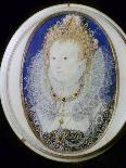 Contemporary miniature portrait of Elizabeth I of England. Artist: Nicholas Hilliard-Nicholas Hilliard-Giclee Print