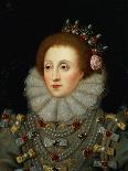 Miniature portrait of Queen Elizabeth I, 16th century-Nicholas Hilliard-Giclee Print