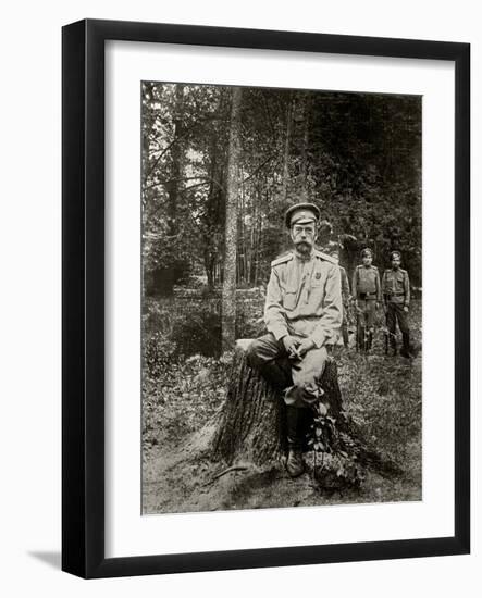 Nicholas II of Russia (1868-191). March 1917-null-Framed Giclee Print