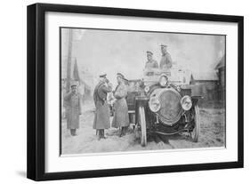 Nicholas II of Russia, Grand Duke Nicholas Nikolaevich and General Count Georgi Bobrinsky-null-Framed Giclee Print