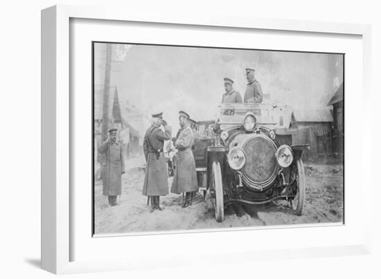 Nicholas II of Russia, Grand Duke Nicholas Nikolaevich and General Count Georgi Bobrinsky-null-Framed Giclee Print